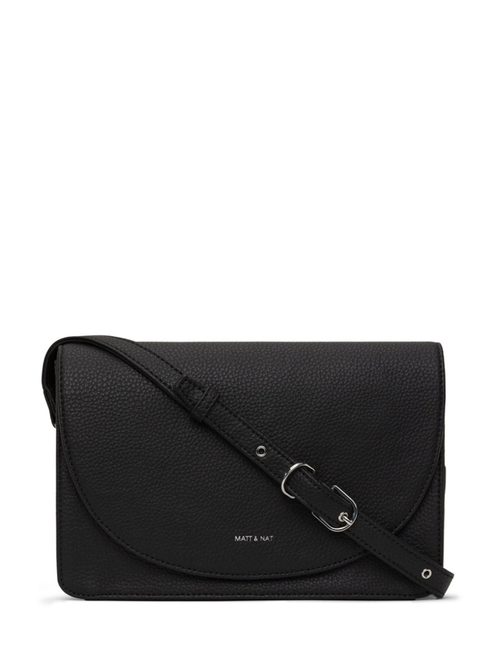 Matt & Nat Black Pebbled Crossbody Bag